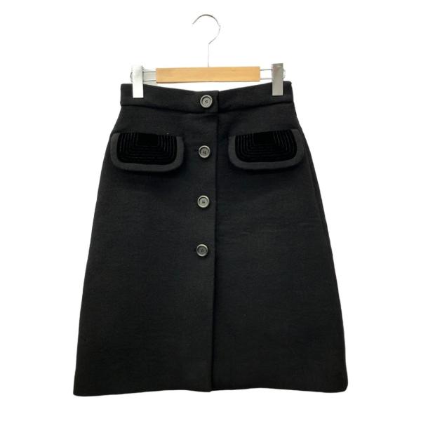 【美品】miumiuスカート　38 ミュウ フラップ付スカート レディース SIZE 38 (M) Miu 中古