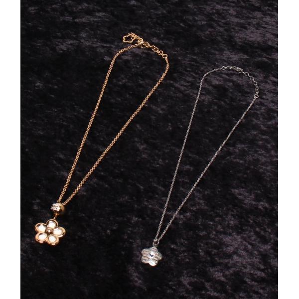 最終Sale❗Folli Folliネックレス＆イヤリングset フォリフォリ ネックレス フラワーモチーフ 2点セット レディース