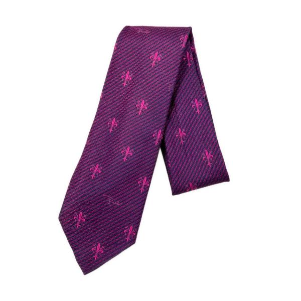 エミリオプッチ ネクタイ シルク100% メンズ Emilio Pucci 中古