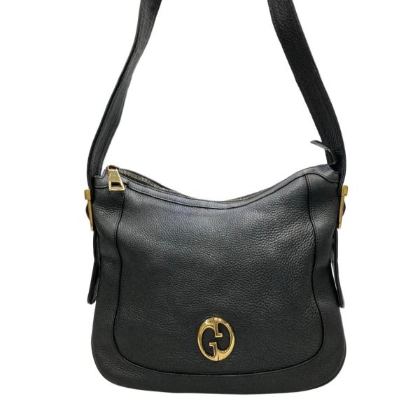 Gucci ブラック ショルダーバッグ GUCCI グッチ GGエンボス 2WAYバッグ ポシェット ショルダー