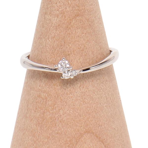 美品 マーガレットハウエル アイデア リング 指輪 Pt900 ダイヤ 0.06ct レディース SIZE 11号 MARGARET HOWELL idea 中古