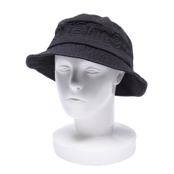 Supreme バケットハット 黒 ファー風