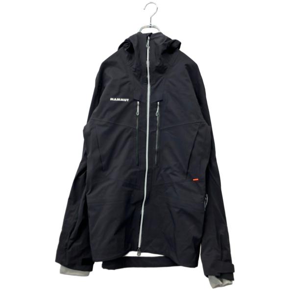 MAMMUT フード付きナイロンジャケット 黒　マムート マムート ナイロンジャケット ダブルジップ フード付き Haldigrat HS
