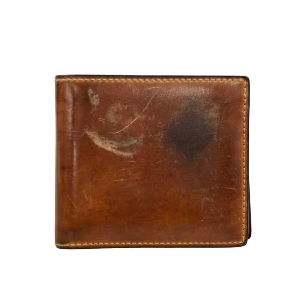 ガンゾ 二つ折り財布 シェルコードバン 2 メンズ GANZO 中古 : Rehello