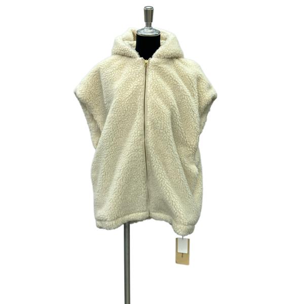 カレンソロジー ボアフーディーベスト フロントジップ タグ付き 23AW 970365000599 レディース SIZE F (M) Curensology 中古