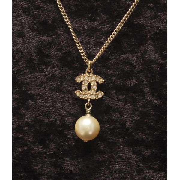 シャネル ネックレス ココマーク フェイクパール A11C レディース