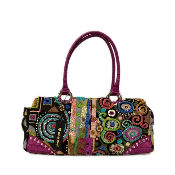 【極美品】Think Bee!シンクビー　Y2K レディーハンドバッグ　刺繍 美品 シンクビー ハンドバッグ ショルダーバッグ 肩掛け レディース