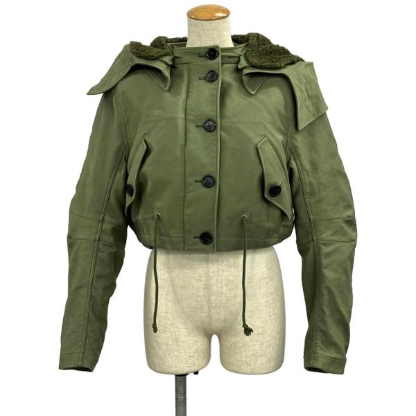 PRADA テーラードジャケット ベージュ 40 リボン 可愛い 中古・古着通販】PRADA (プラダ) ポリエステルテーラード