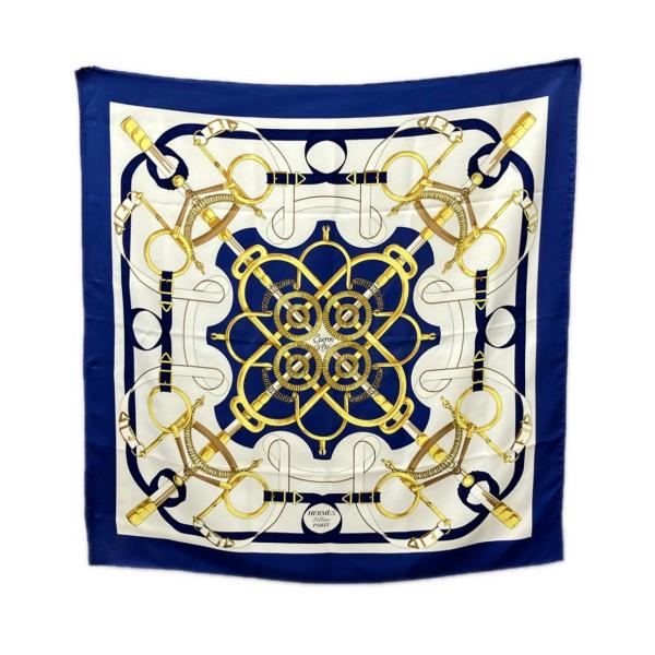 HERMES エルメス 100%シルクスカーフ カレ90 Eperon dor エルメス スカーフ シルク100% カレ90 Eperon dor レディース HERMES