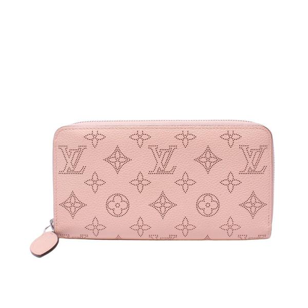 ルイ・ヴィトン LOUIS VUITTON ジッピーウォレット ラウンド長財布 財布 レザー マヒナ レディース ピンク系 M61868 【中古】 ルイ・ヴィトン ラウンドファスナー長財布 ジッピーウォレット マヒナ