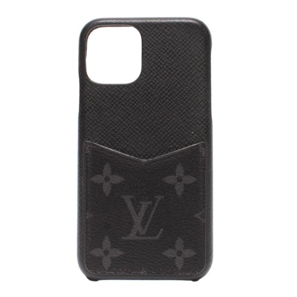 ルイ・ヴィトン スマホケース バンパー iPhone 11 Pro モノグラムエクリプス M81087 メンズ レディース LOUIS VUITTON 中古