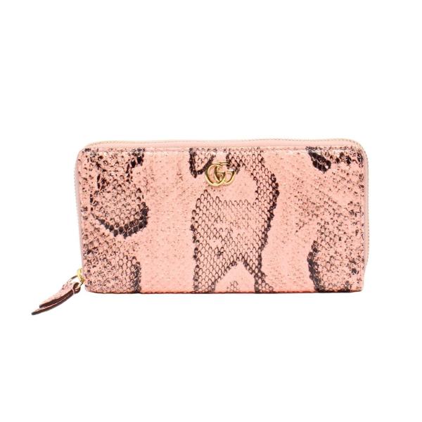 グッチ ラウンドファスナー長財布 GGマーモント 456117 496334