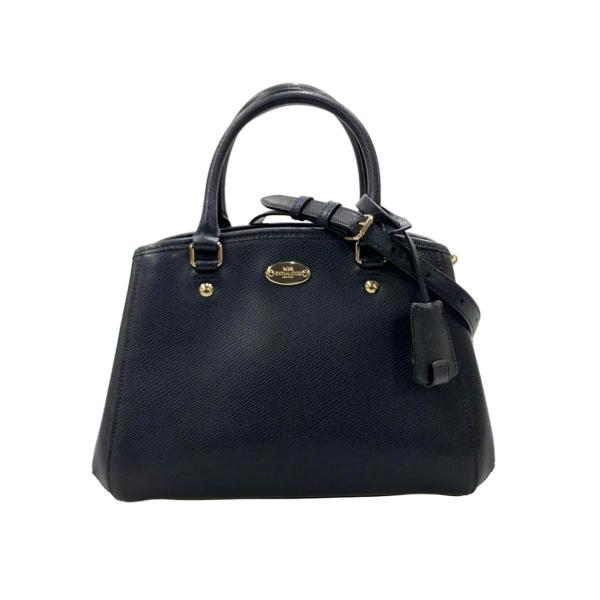 COACH】コーチ ショルダー／ハンドバッグ 2WAY ネイビーF34835 美品 