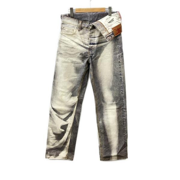 jean paul gaultier トロンプルイユ　ワイドデニム　　　バギー Jean Paul Gaultier トロンプルイユ デニムパンツ | ブルー | FARFETCH JP