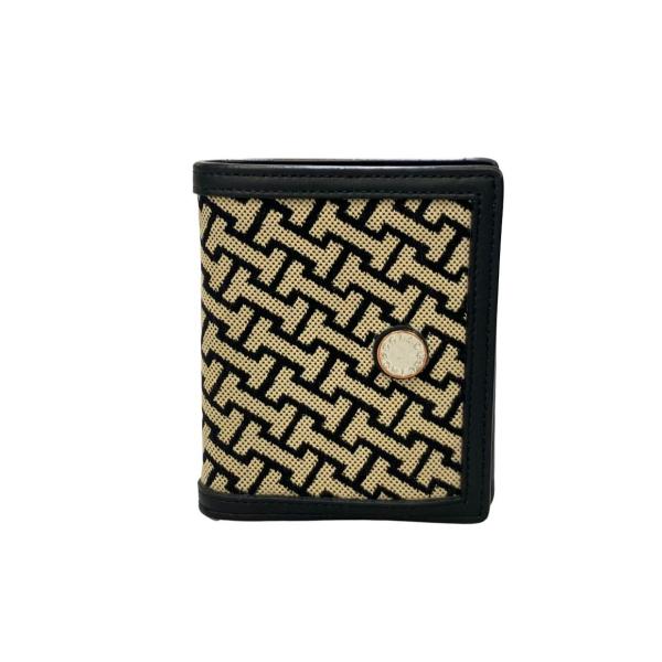 イアクッチ　iacucci レザー折り財布 フラップ式 イアクッチ 二つ折り財布 レディース IACUCCI 中古 : Rehello by
