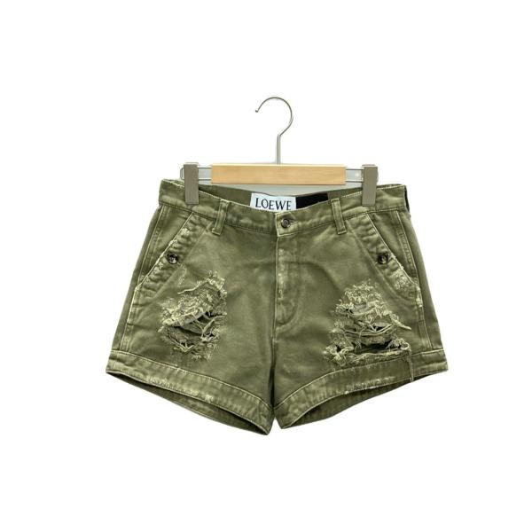 LOEWE ダメージ加工 ショートパンツ Sサイズ LOEWE ダメージ加工 ショートパンツ Sサイズ