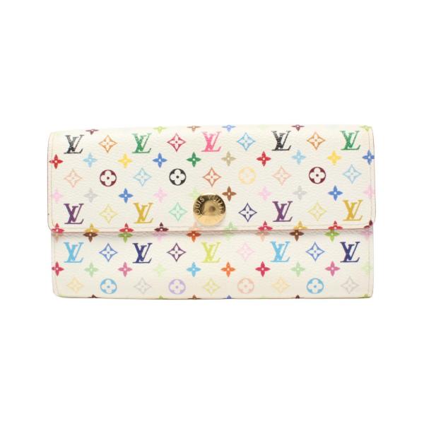ルイヴィトン 長財布 マルチカラー ポシェット ポルトモネクレディ