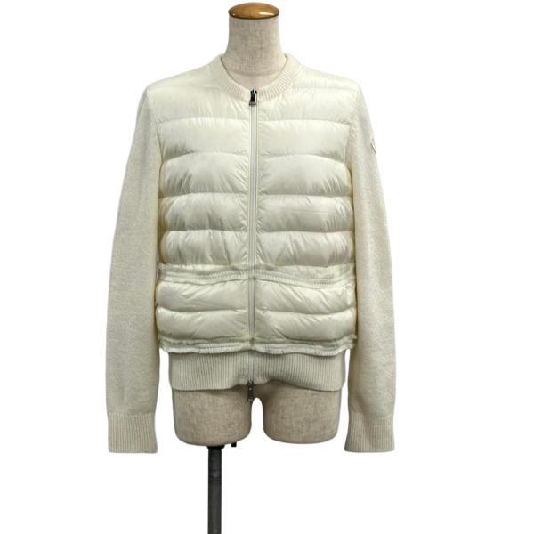 ◯極美品★DELFI★サイズ0★ラムレザー★ダウン★ホワイト★モンクレール★ MONCLERモンクレール2011/2012年秋冬新作Armoiseレデォースダウン