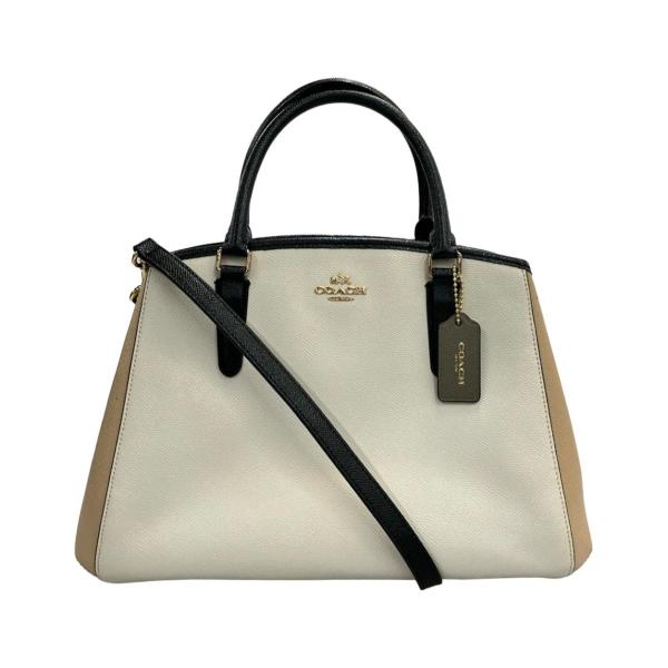 【美品】COACH 2way ショルダー ハンドバッグ レザー 6035 COACH】コーチ バッグ レザー エライザ ロゴ トップ ハンドル