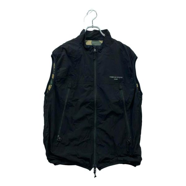 美品 コムデギャルソンオム ナイロンベスト 裏地迷彩柄 HM-V001 メンズ