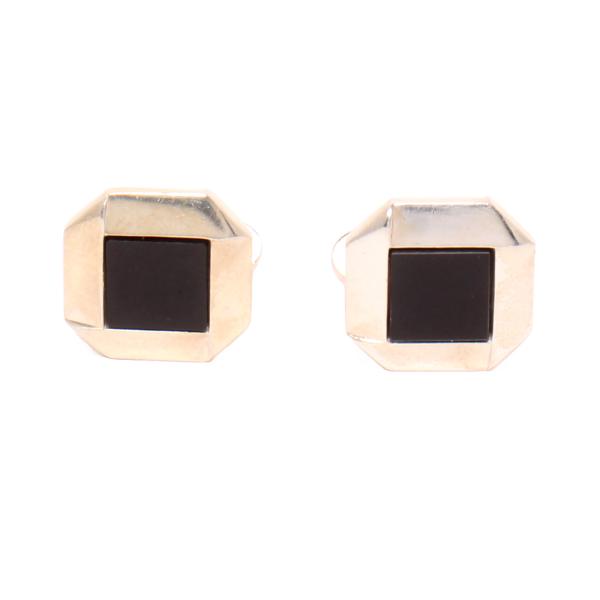 ジョージジェンセン カフス SV925 オニキス 202 メンズ Georg Jensen 中古