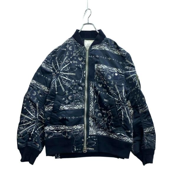 サカイ ドクターウー ブルゾンBANDANA PRINT MA-1 BOMBER JACKET