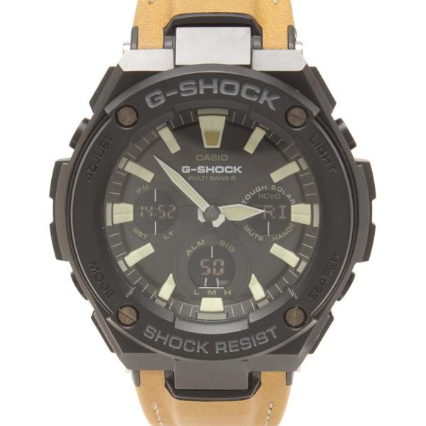 美品 カシオ 腕時計 G-STEEL G-SHOCK ソーラー GST-W120L メンズ