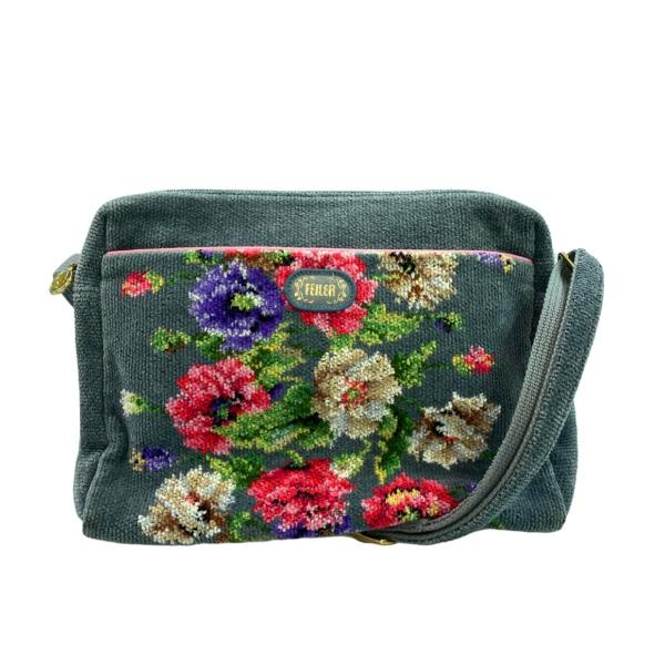 美品！FEILER 花柄ショルダーバッグ フェイラー 花柄ショルダーバッグ 斜め掛け レディース FEILER 中古
