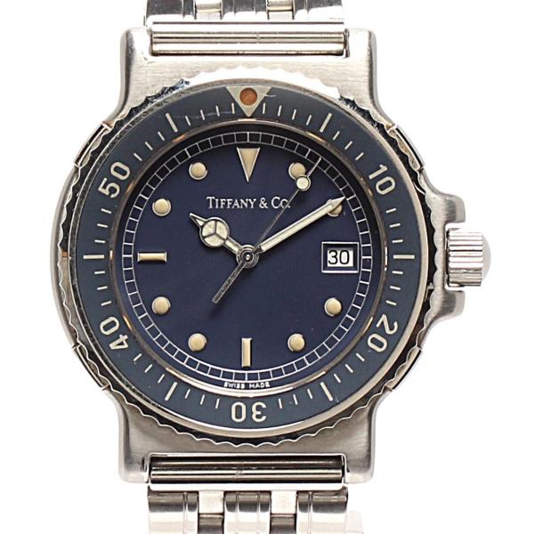 ティファニー 腕時計 クオーツ ネイビー M0710 メンズ TIFFANY&Co