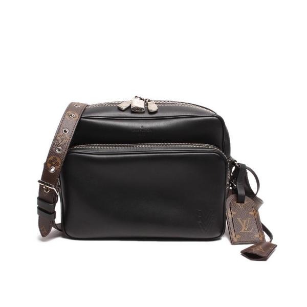 極美品▼15AW コレクション LOUIS VUITTON ルイヴィトン M50527 ナイルPM レザー/モノグラム ショルダーバッグ 黒 伊製 箱・袋・鍵付き hugall_rc-itg9owtialo6-bsds