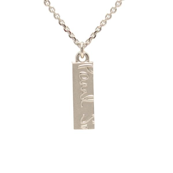 美品 ポール・スミス ネックレス バー ロゴ メンズ Paul Smith