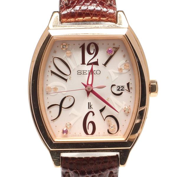 セイコー 腕時計 lk ルキア ソーラー ピンク 1B22-0BB0 レディース