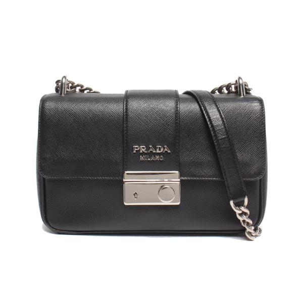 プラダ チェーンショルダーバッグ 斜め掛け 肩掛け サフィアーノ