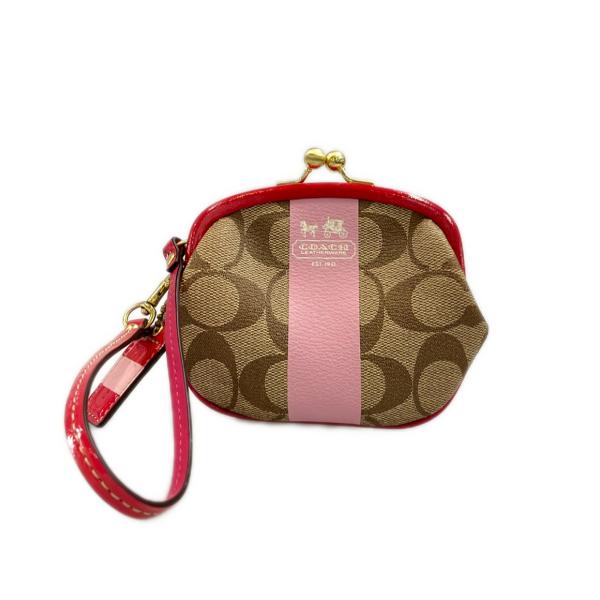 コーチ コインケース がま口 シグネチャー レディース COACH 中古