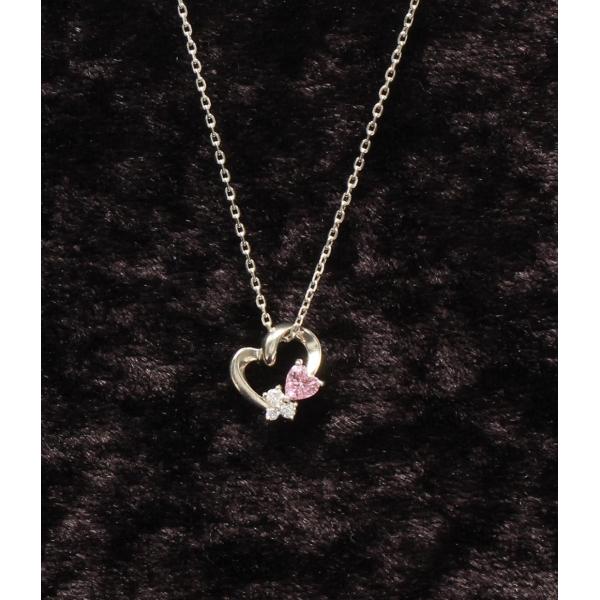 美品 ヨンドシー ネックレス SV ピンクトルマリン ホワイト