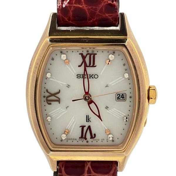 【電波ソーラー、美品】SEIKO　セイコー　ルキア　1B22-0BH0 セイコー 腕時計 lk ルキア ソーラー ホワイト 1B22-0BT0