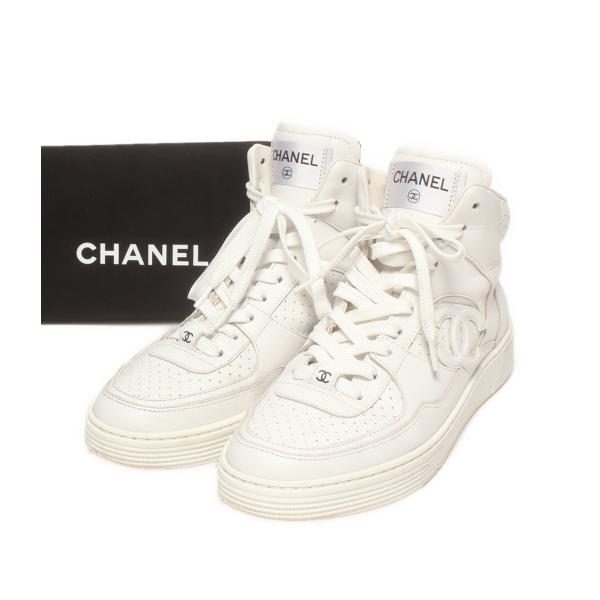 シャネル ハイカットスニーカー G45080 レディース SIZE 37 CHANEL