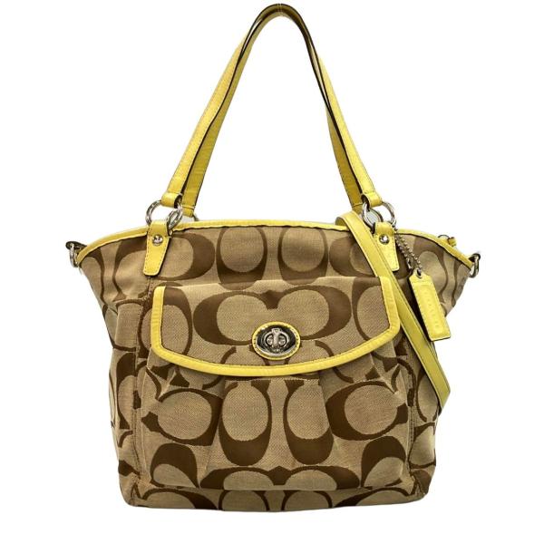 COACH コーチ　シグネチャー　キャンバス　トートバッグ　2個セット コーチ 2way キャンバストートバッグ ショルダーバッグ 斜め掛け