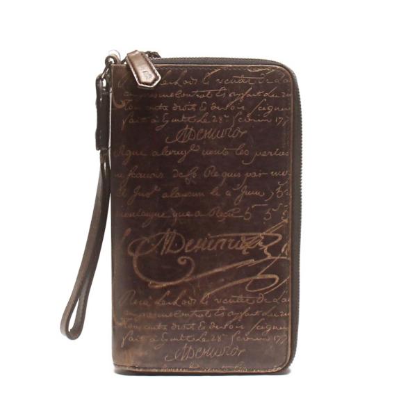 ベルルッティ ラウンドファスナー長財布 カリグラフィー E0126 メンズ