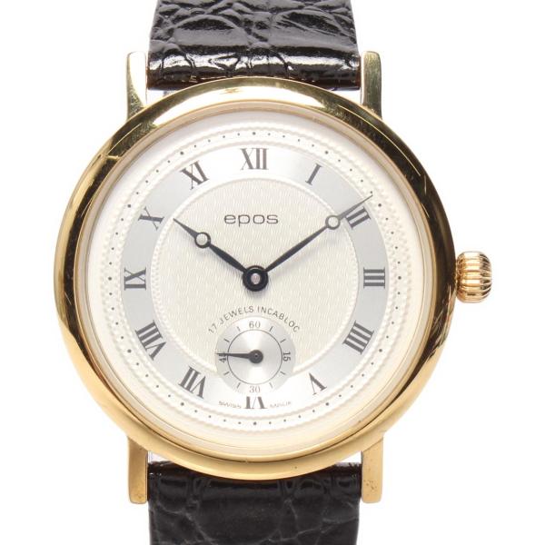 エポス 腕時計 スモセコ 手巻き 3128 メンズ EPOS 中古 : Rehello by