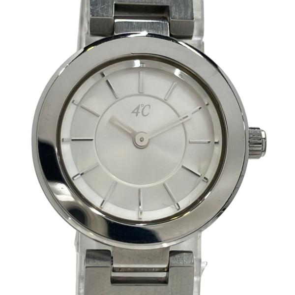 ヨンドシー 腕時計 クオーツ シルバー レディース 4℃ 中古 : Rehello