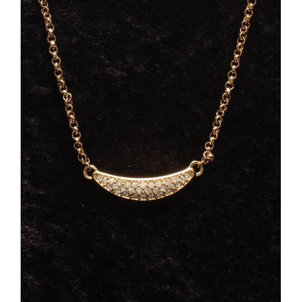 美品 クリスチャンディオール ネックレス ラインストーン レディース