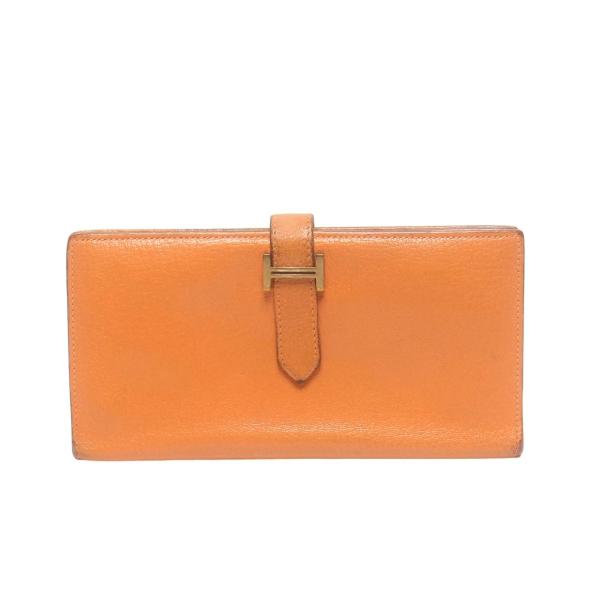 エルメス 長財布 □N刻印 ゴールド金具 メンズ HERMES 中古 エルメス 長財布 □N刻印 ゴールド金具 メンズ HERMES 中古