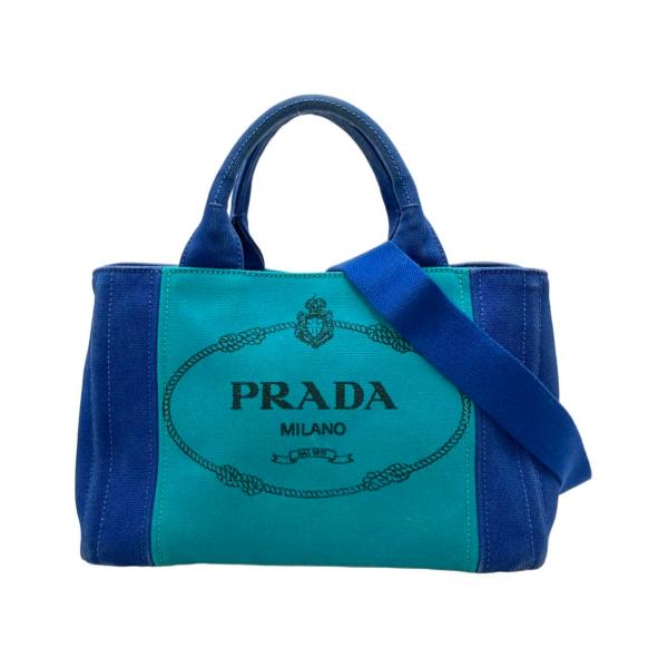 プラダ 2WAY ハンドバッグ ショルダーバッグ 斜め掛け カナパ