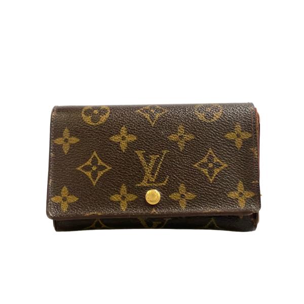 ルイヴィトン Louis Vuitton モノグラム ポルトフォイユ トレゾール M61736 2つ折り財布 ユニセックス 送料無料 【中古】【あす楽】 ルイ ヴィトン モノグラム ポルトフォイユトレゾール ブラウン M61736