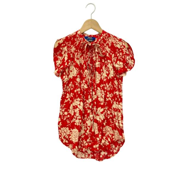ポロ・ラルフローレン 半袖リボンブラウス レディース SIZE XS ポロ・ラルフローレン 半袖リボンブラウス レディース SIZE XS