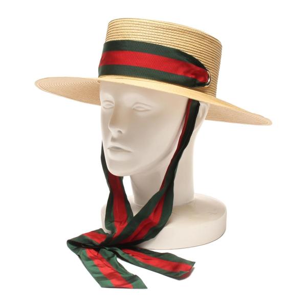 GUCCI 麦わら帽子 グッチ 小物ストロー ボーターハット | GUCCI® JP