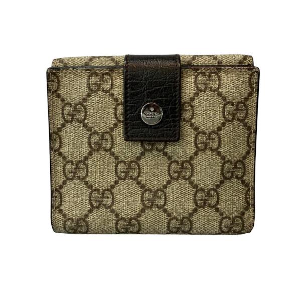 GUCCI ポーチ　革製 美品 グッチ 二つ折り財布 115052 レディース GUCCI 中古