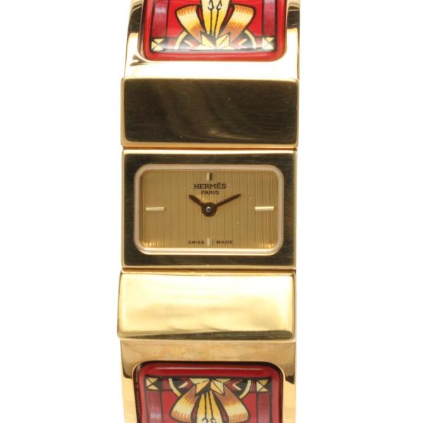 429 HERMES　レディース　時計　L01.210 ロケ バングル ゴールド エルメス ロケ バングルウォッチ レディース ゴールド L01.201