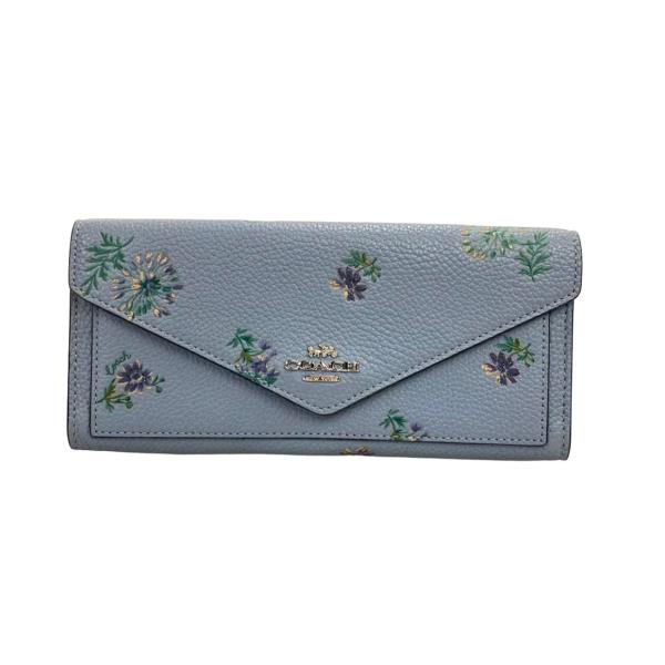 コーチ 長財布 かぶせ財布 花柄 69842 レディース COACH 中古
